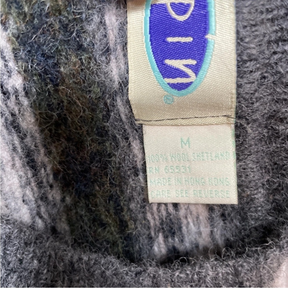 Vintage Spin Women’s Wool Vest Geometric Preppy 80s 90s Classic Size Medium - Picture 6 of 6